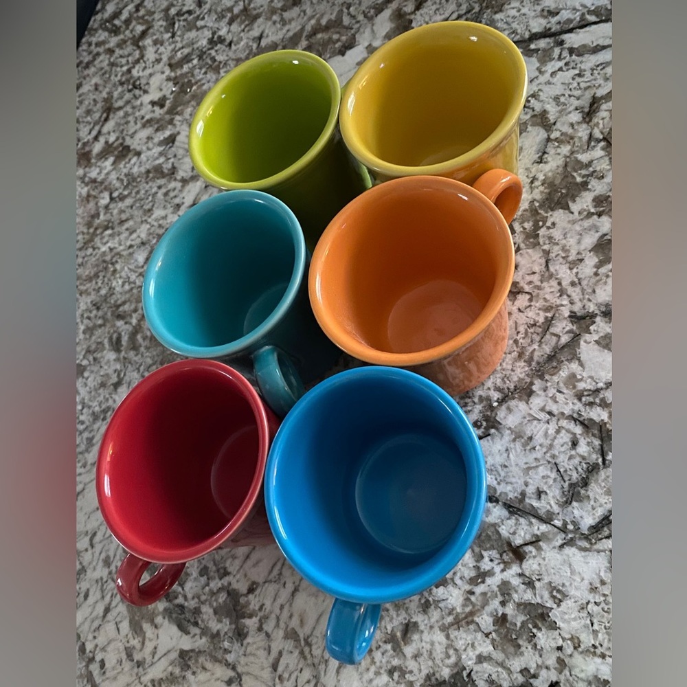 Fiestaware mugs - set of six